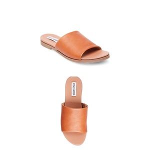 ▪️STEVE MADDEN Dee Sandal Slide Tan Leather 6.5▪️